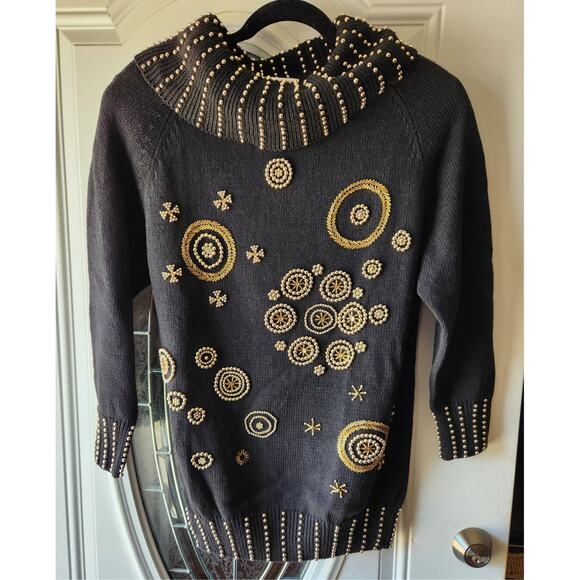 Victoria Harbour Vtg 80s Cowl Neck Sweater Size Medium - Picture 1 of 4